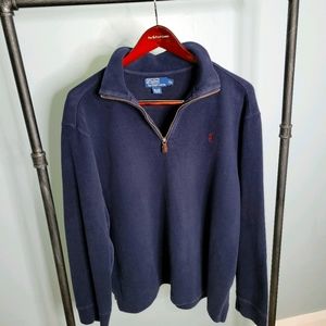 Navy blue 1/4 zip sweater. Polo by Ralph Lauren